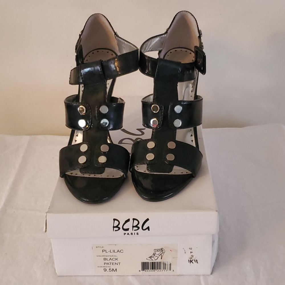 *Clearance* BCBG Paris Black Patent Leather Heels